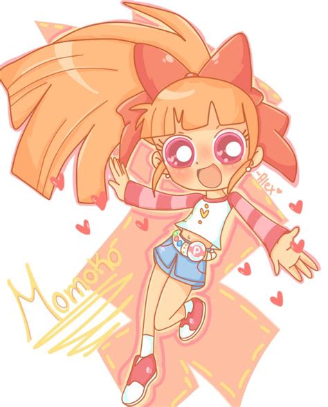 Momoko Blossom By Chibiirose Powerpuff Girls Cartoon Powerpuff Girls
