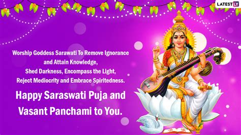 Happy Basant Panchami 2022 Wishes And Greetings Send Saraswati Puja Hd