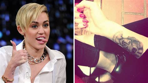 Who Is This Woman Whose Face Miley Cyrus Tattooed On Her Arm Vanity Fair