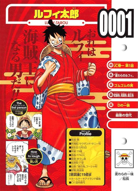 هذه هي بطاقات هوية one piece المختلفة. One Piece New Databook - VIVRE CARD : OnePiece