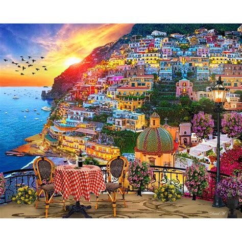 Springboks 1000 Piece Jigsaw Puzzle Positano Italy