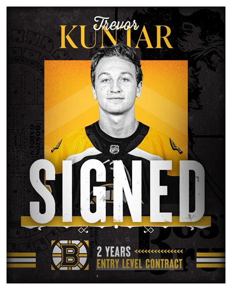 Y Boston Bruins On Twitter Bruins Sign Trevor Kuntar To Two Year