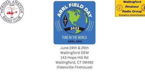 Jun 24 Amateur Radio Field Day 2023 Wallingford Ct Patch