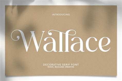 Wallace Decorative Serif Font Serif Fonts Creative Market