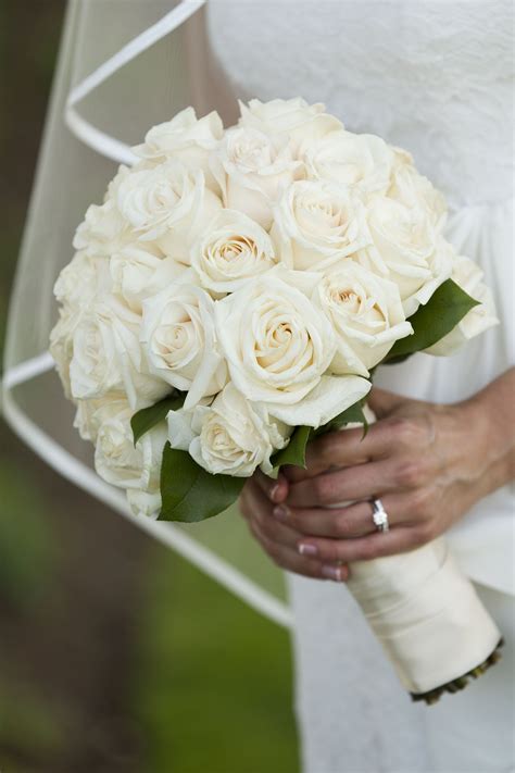 Loading Bridal Bouquet Flowers White Rose Wedding Bouquet White