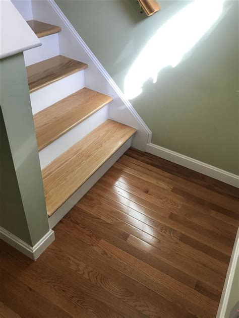 Custom Built Red Oak Stair Treads Built And Installed By Snhwoodworks