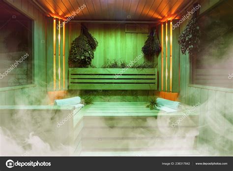 Interior Of Finnish Sauna Classic Wooden Sauna Relax In Hot Sauna