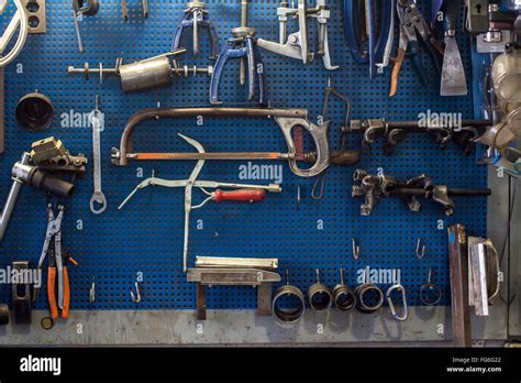 Tools From Mechanical Workshop Stock Photo Alamy