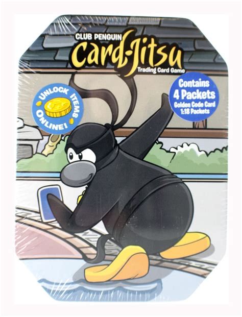 Card sleeves, booster boxes, packs, and more. Club Penguin Disney - Cards Jitsu Collectable Trading Card Game Tin 4 Packets of Club Penguin ...