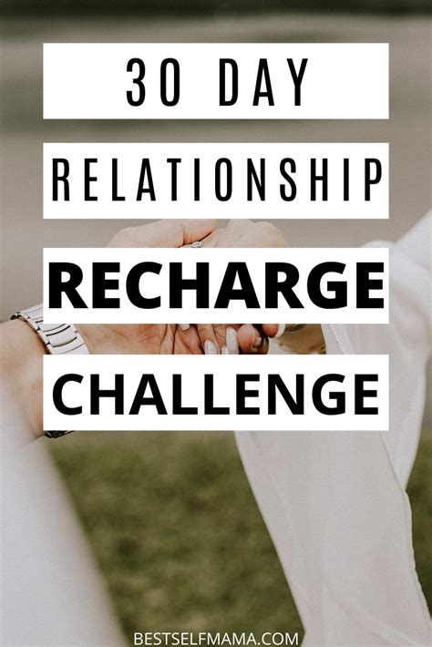 30 Day Relationship Recharge Challenge Relationship Challenge