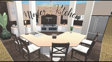 Roblox || Bloxburg: Modern Kitchen Speed build! - YouTube