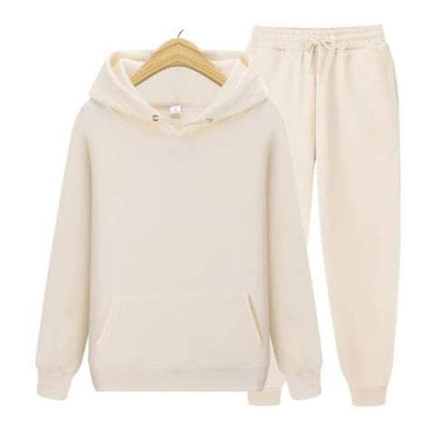 men s autumn winter hooded sweatshirt sweatpants suit 2 piece sets hoodies pants ebay