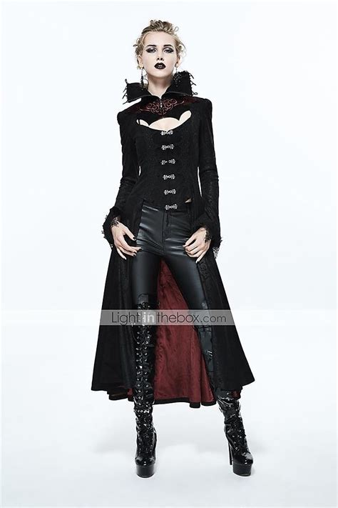 Vampire Cosplay Gothic Steampunk Costume Womens Masquerade Red Black