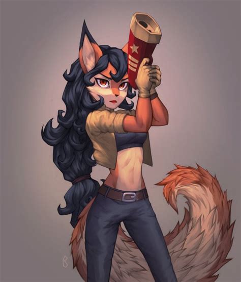 Carmelita Fox By Saige On DeviantArt Furry Girls Furry Drawing Furry