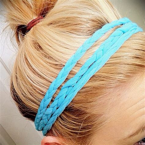diy my teeshirt braided headband diy braids diy hair accessories braided headband