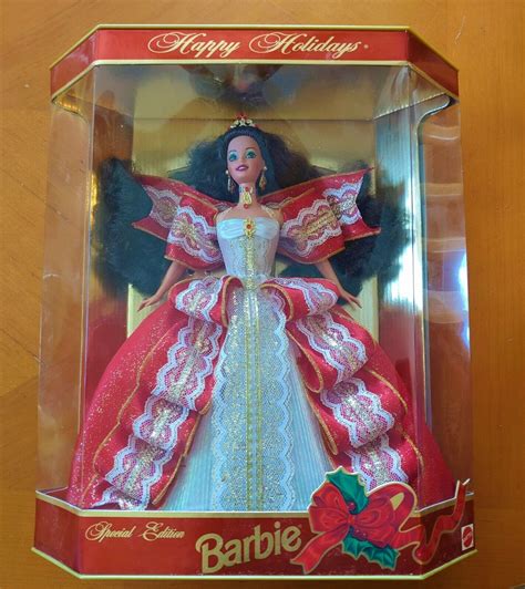 1997 10th Anniversary Holiday Barbie Rare Mistake Error On Box Nib Nrfb Ebay