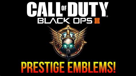 All Prestige Emblems In Black Ops 3 Youtube