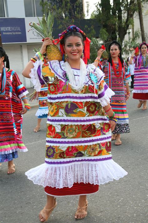 Oaxaca M Xico Desfiles Traje T Pico Fiesta Mexicana