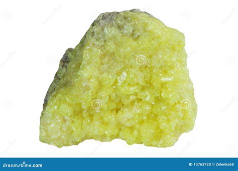 Native Sulphur Stock Photo Image Of Stone Isolated 13763720