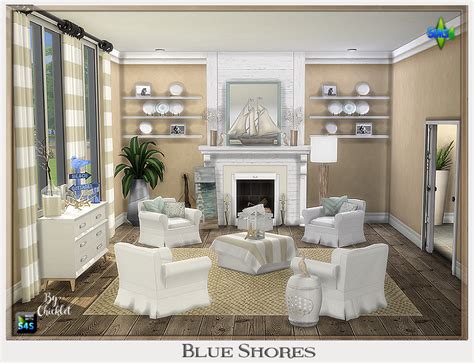 Sims 4 Updates Dot Com Chicklets Nest Blue Shores Sitting Room
