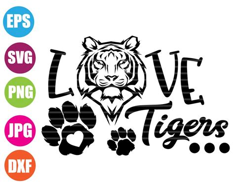 Tiger Svg Tribal Svg Tiger Pride Svg Clipart Digital Clip Etsy
