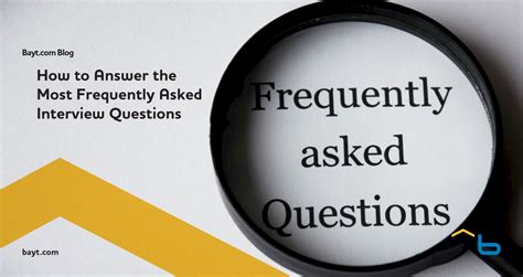 How To Answer The Most Frequently Asked Interview Questions Blog