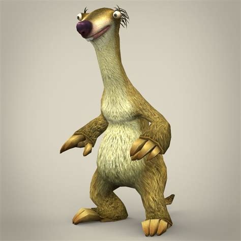Ice Age Character Sid 3d Model Cgtrader