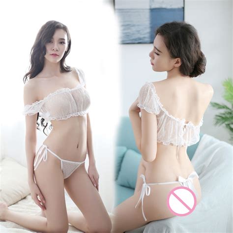 Bras Sets Zgogo Sexy Lingerie Women White Lace Bra And Brief Girl Lady