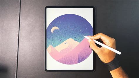 Digital Art With Ipad Pro Desert 🌙 Digital Art Beginner Ipad Art