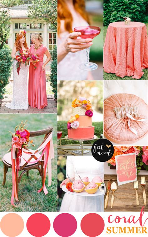 Coral Wedding Color Combos Color Schemes For Summer