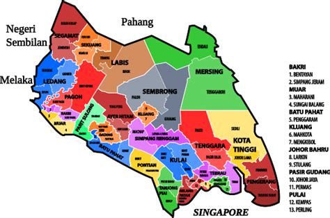 Peta Daerah Johor Bahru