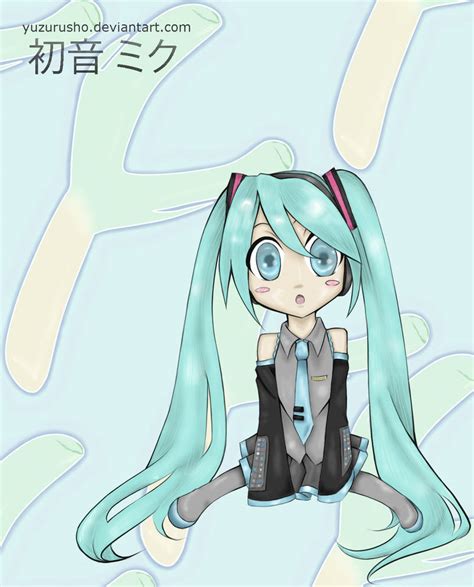 Hatsune Miku Chibi Lineart Completed By Kristachi5 On Deviantart