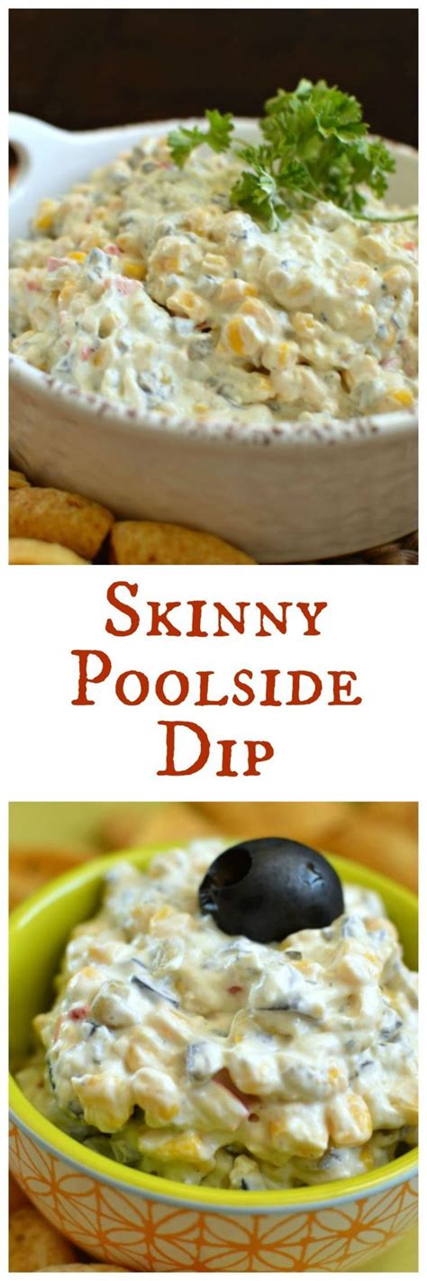 It's full of amazing flavors, can be made ahead of time. Thank goodness this Poolside Dip is skinny because I'm ...