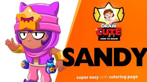#draw #drawings #howto #howtodraw #color #coloring #coloringpages #fanart #wallpaper #desktop #drawitcute #colt #brawler #videotutorial #tutorial. How to draw Sandy | Brawl Stars super easy drawing ...