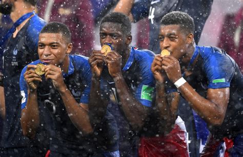 2018 fifa world cup winners france netted 14 goals en route to lifting the trophy in moscow. Kylian Mbappe Photos Photos - France v Croatia - 2018 FIFA World Cup Russia Final - Zimbio