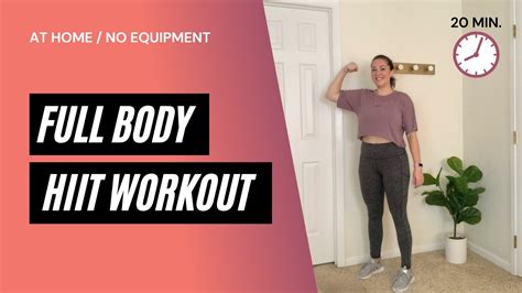 Min Hiit Full Body Workout No Equipment Burn Calories At Home Youtube