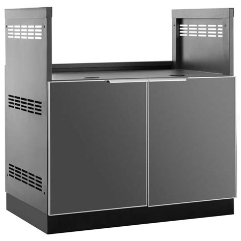 Newage Outdoor Kitchen 33 Inch Aluminum Insert Grill Cabinet In Slate