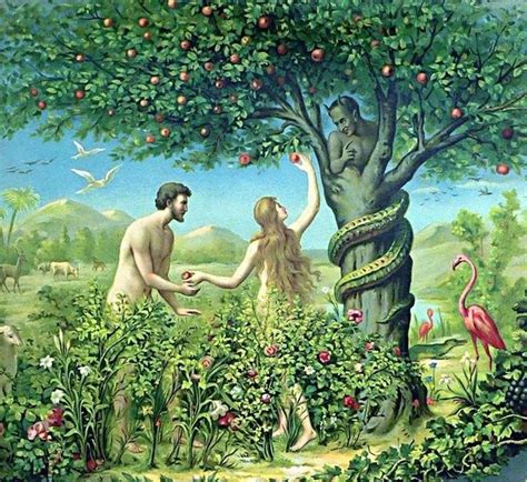 The Tree Of Life And The Tree Of Knowledge Of Good And Evil Adam And