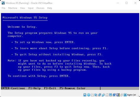 How To Install Windows 95 Virtual Machine On Virtualbox H2s Media