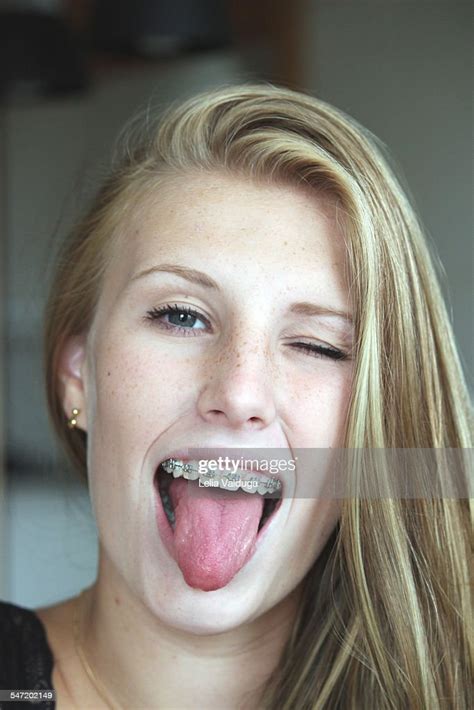 Sticking Out Your Tongue High Res Stock Photo Getty Images