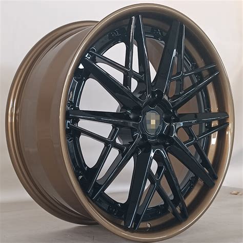 Lamborghini Gallardo Wheels 20 Inch Black And Bronze Wheels Suppliers