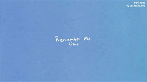 Thaisub Remember Me Umi แปลเพลง Youtube