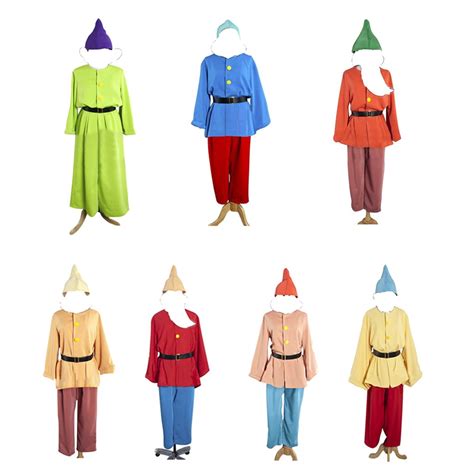 Cosplaydiy Mens Snow White And The Seven Dwarfs Costume Cosplay For Party