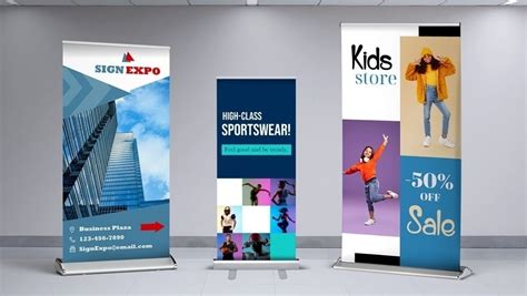 Retractable Banners Pull Up Banners Square Signs