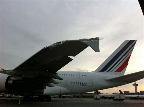 Closeup Damage Photos Of Air France A380 And Delta Crj Bumper Planes