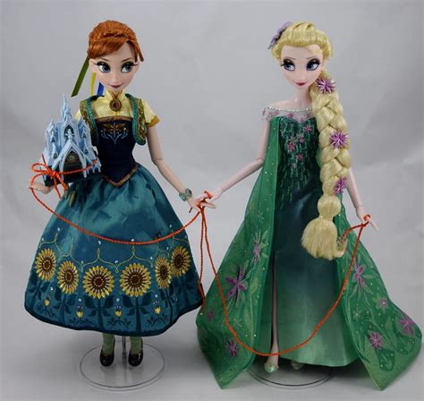 Frozen Fever Anna And Elsa Limited Edition 17 Dolls Disney Store