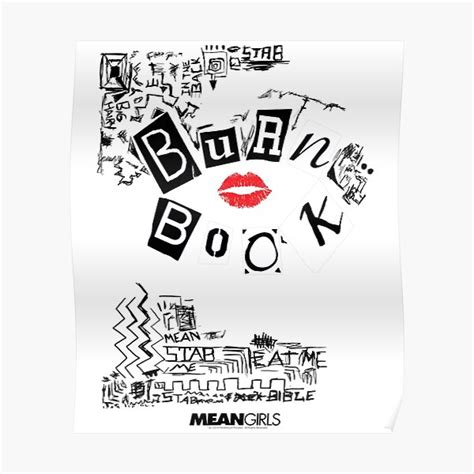 Mean Girls Burn Book Poster For Sale By Buitraan Redbubble
