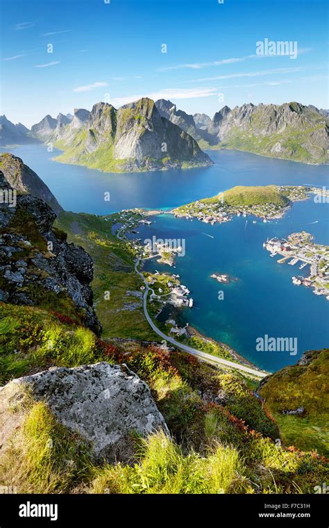 Lofoten Islands Reine Moskenes Norway Stock Photo Alamy