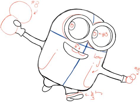 How To Draw Bob The Minion With A Teddy Bear From The Minions Movie