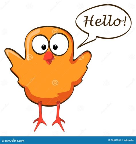 Cartoon Chicken Wings Up Orange Royalty Free Stock Image Image 30411246